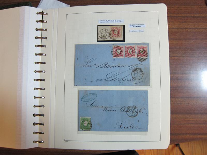 0014 (64).jpg -     Lote:    14      Marcofilia      Lotes Especiais       Descrição:      Portugal.   Colecção montada em dois álbuns com estudo especializado das marcas de duplo círculo e circulares do Porto, com selos de diversas emissões e cartas. Lote a ver.        Lote       Valor Base:     &euro; 1.500,00     Valor Venda:     &euro; 1.500,00     